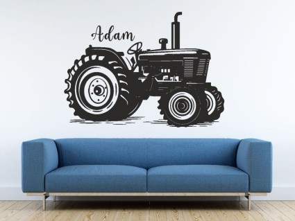 Nálepky na stěnu - Traktor se jménem