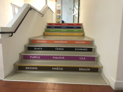 Samolepky na schody - Barvy